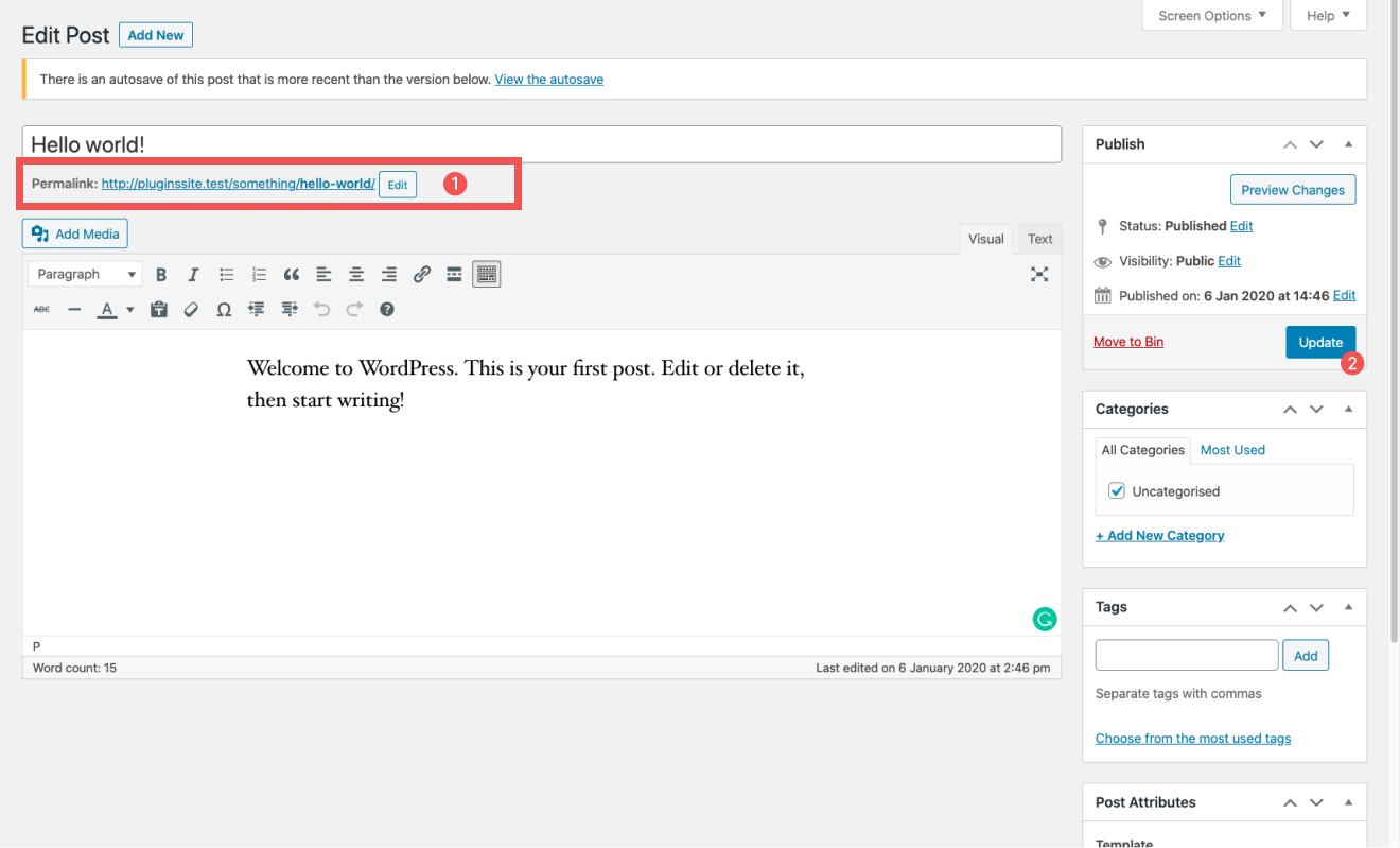 How to change the WordPress URL Structure 4 How to change the WordPress URL Structure - Digital Duck